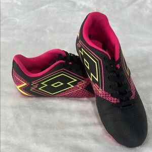 OTTO Forza Elite3 Jr Cleats Black and Pink Sz 4 Kids